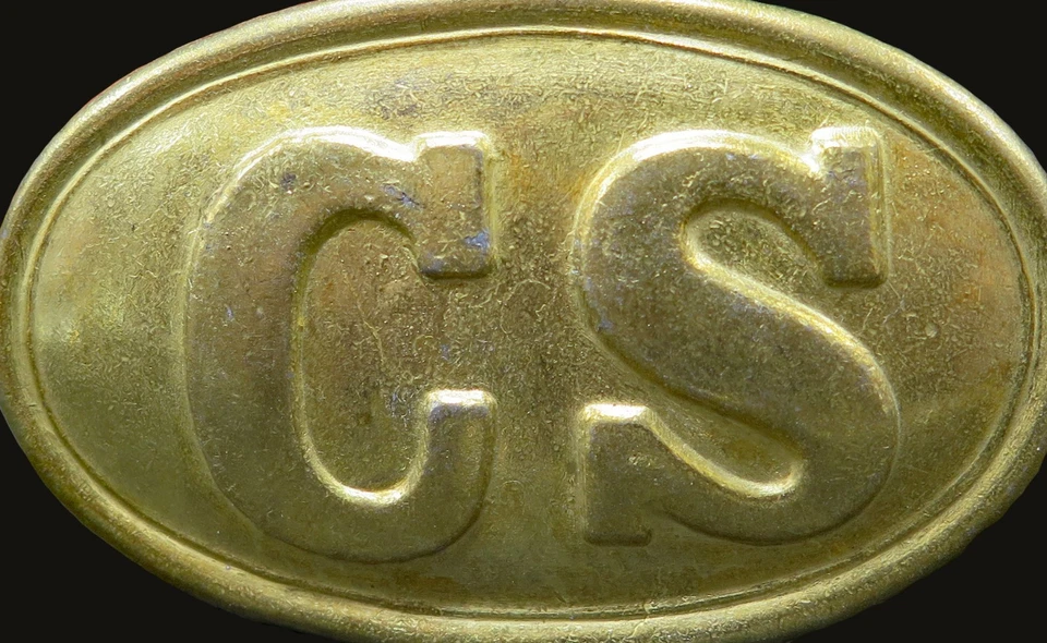 CS Confederate States Civil War Reenactment Vintage Belt Buckle - Image 2 of 4