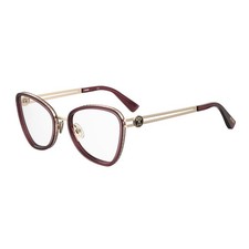 Moschino MOS584 0LHF 00 Burgundy 52mm Eyeglasses New Authentic