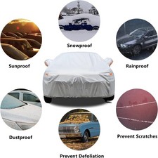 Car Cover 6 Layers Waterproof Sedan Car Cover Door Snowproof Universal Car Hot
