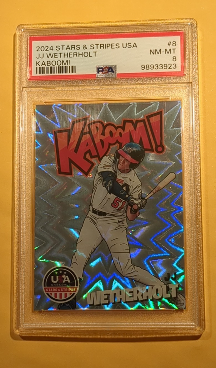 2024 Panini Stars & Stripes Usa Kaboom! #8 JJ Wetherholt PSA 8