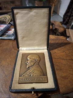 Médaille bronze Alexandre Pourcel – Hommage des anciens – 7 juin 1925 – Écrin...