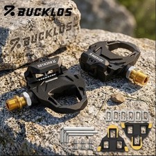 1 Pair Road Bike Pedal Clipless Pedal with Cleat Self-Locking For Shimano SPD-SL