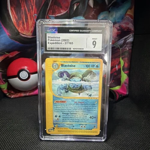 Pokémon Blastoise Expedition Base Set 37/165 Rare CGC 9 2002