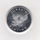 US 1 oz .999 SILVER ROUND By Sunshine Minting Eagle Sunburst SI MINT Mark Design
