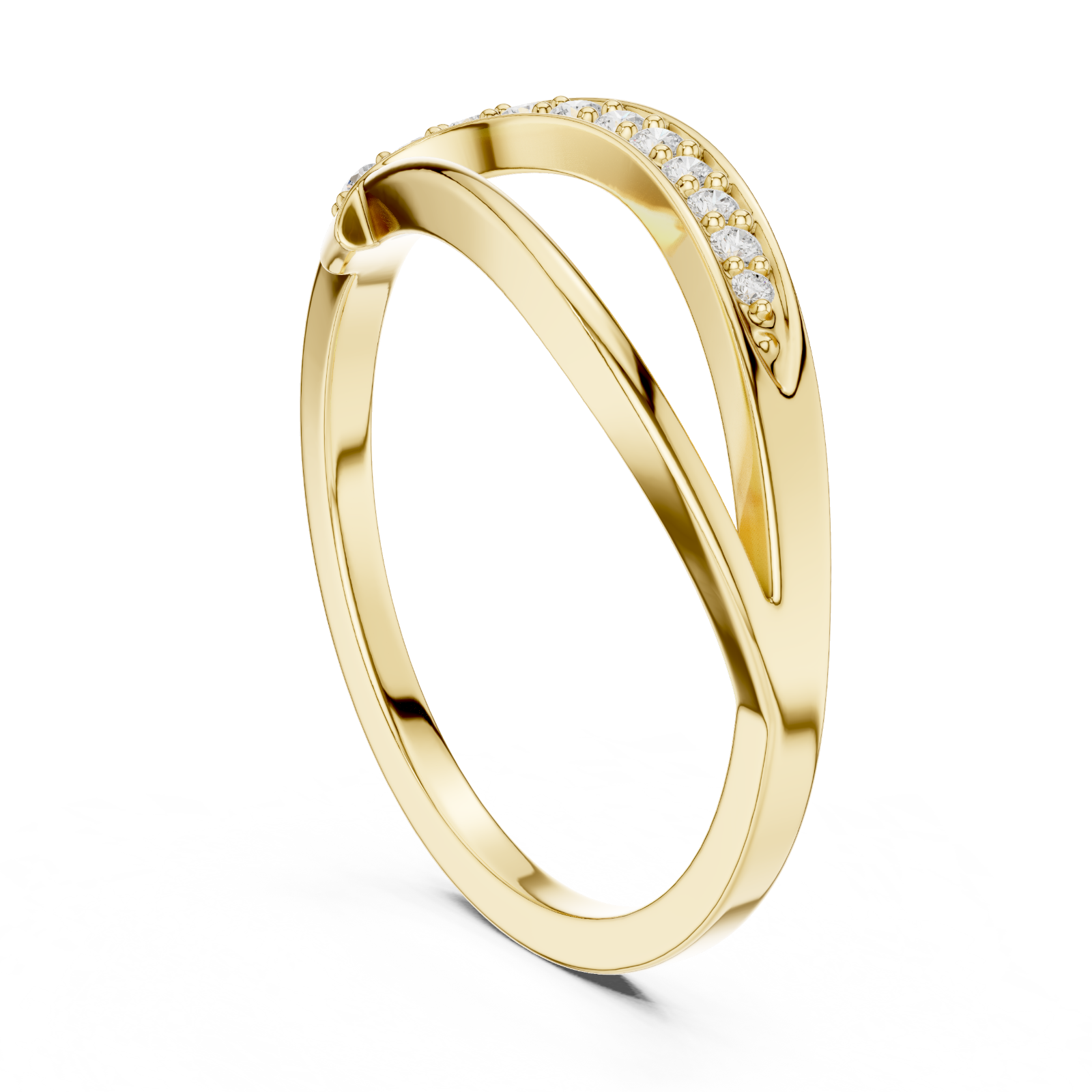 Round Natural Luxury Diamond Ring Genuine Diamond Women Jewelry 14k Gold Over