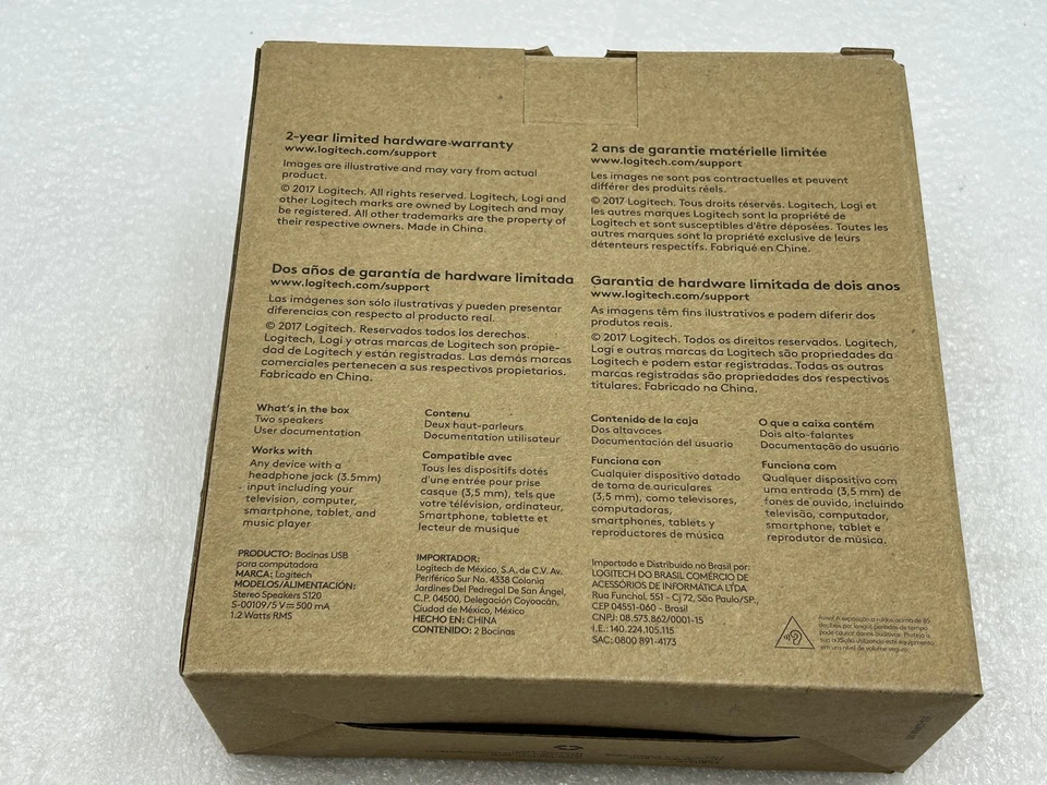 NEW Logitech S120 4.4 Watt - 2.0 Stereo Speakers Black (880-000403) For PC & Mac - Image 2 of 4