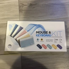 Bluetooth Keyboard & Mouse Ultra Slim Wireless Keyboard ( Yellow) DAMAGED BOX