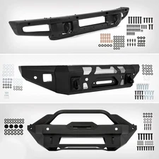 For Ford Bronco 2021 2022 2023 2024 Steel Front Bumper W/ D-ring Mounts Off-Road