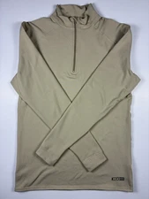 XGO Sweatshirt 1/4 Zip Base Layer MED Beige ACClimate Dry Military Heavyweight