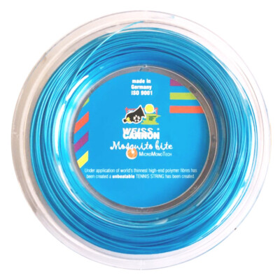 Weiss Cannon Mosquito Bite Tennisschläger Saite - 1,19 mm / 17 - blau - 200 m