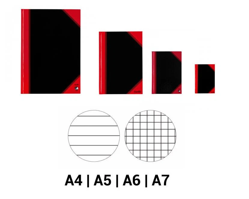 BANTEX Notizbuch - Kladde A4 A5 A6 A7 96 Blatt kariert liniert blanko [wählbar]