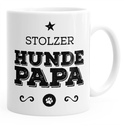 Kaffee-Tasse Stolzer  Papa  Besitzer Hundebesitzer MoonWorks 