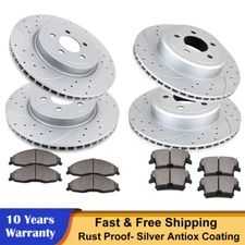 Drilled Front Rear Brake Rotors Ceramic Pads Kit for DODGE Charger CHRYSLE 5.7L