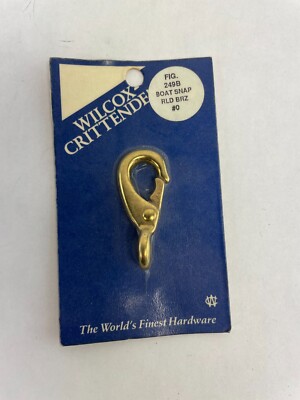 Wilcox Crittenden Fig 249B Boat Snap RLD BRZ