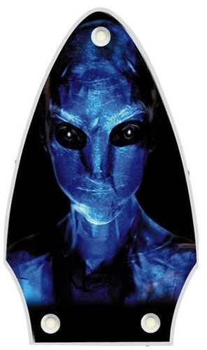 Truss Rod Cover Graphic compatible with Gibson Flying V Guitar Blue Entity