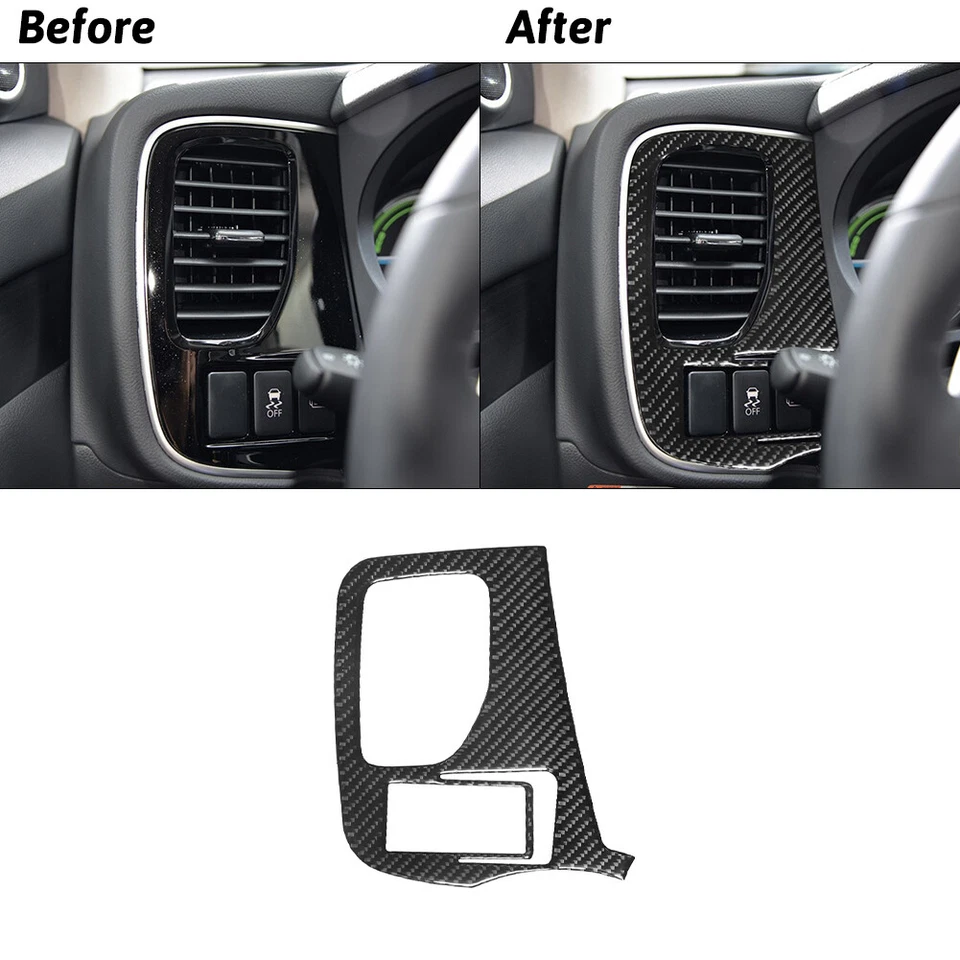 Kit de cubierta interior completo de fibra de carbono de 33 piezas para Mitsubishi Outlander Foto 4 de 4