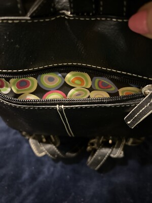 Preston & York backpack purse black Preston & York Leather Black Backpack Purse | eBay main image 2
