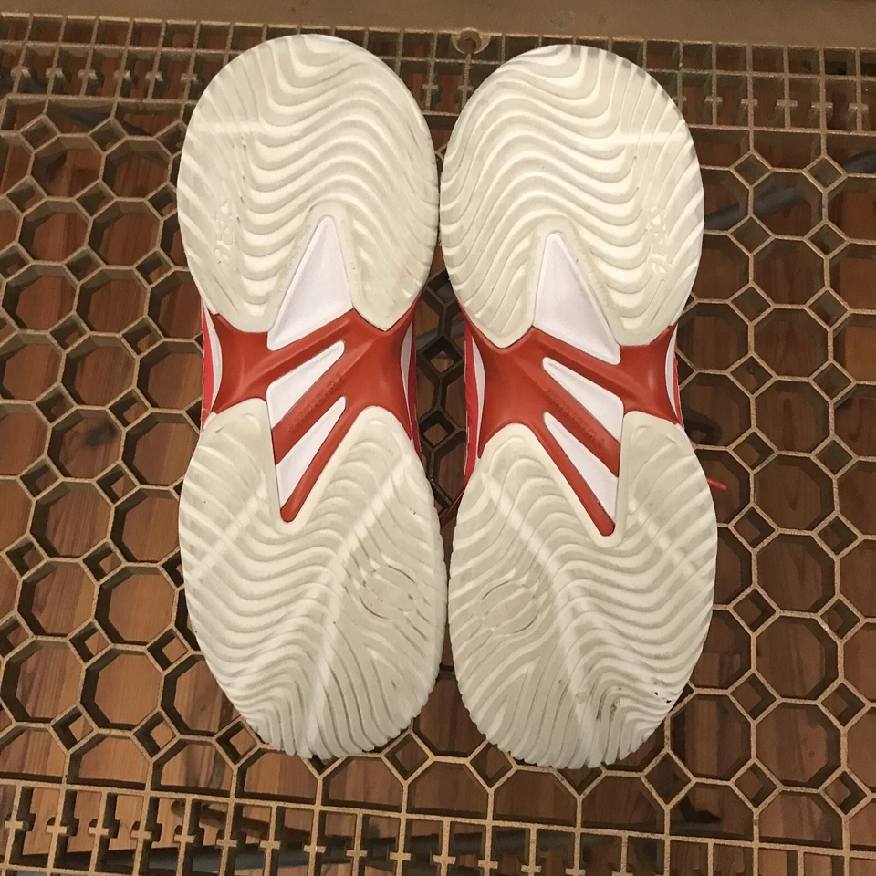 Asics Court FF Novak [1041A089]  Tennis  Shoe Orange/White US Size 6.5 Euro 39.5 - Image 4 of 4