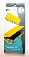 Foldable Case & Screen Protector Set for Nintendo Switch Lite - Yellow Hyperkin