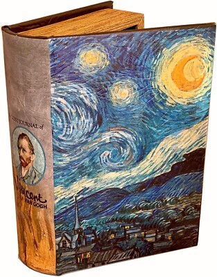 Starry Night by Van Gogh Decorative Book Box Van Gogh Art Jewelry Box Home Decor