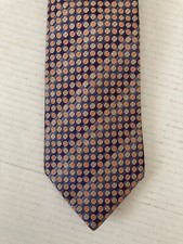 Wemlon by Wembley Men's Necktie Tie Polyester Purple Orange Yellow Circles Wide