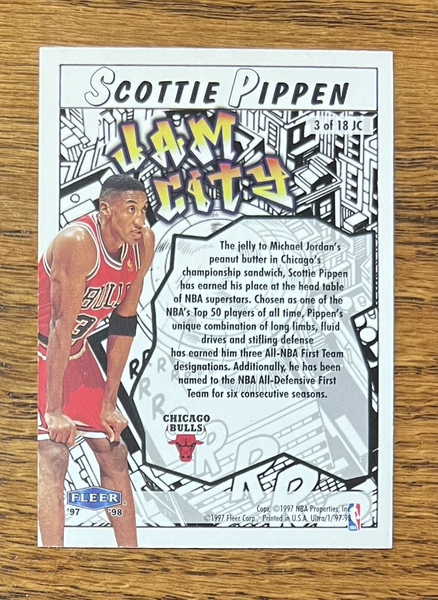 Scottie Pippen 1997-98 Fleer Ultra JAM CITY Card ##3 of 18 JC | eBay