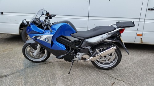 BMW F800ST (2006-2010) Stainless Tri oval single outlet Road Legal Exhaust - Picture 2 of 6