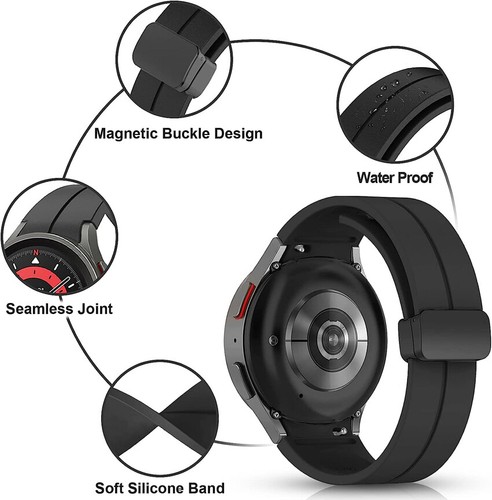 Sport Band Strap Magnetic Buckle For Samsung Galaxy Watch 6 5 Classic 43/47mm - Photo 2 sur 36