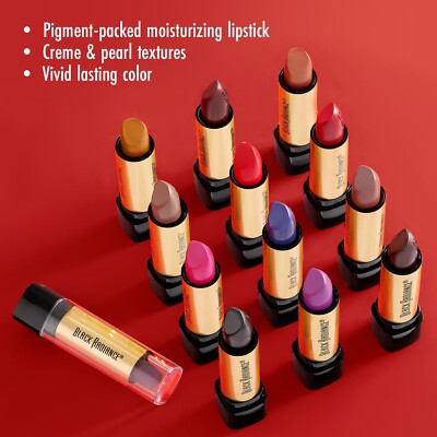 Black Radiance Perfect Tone Lipstick Lip Color, High-Glossy, Matte Gel 14 Colors