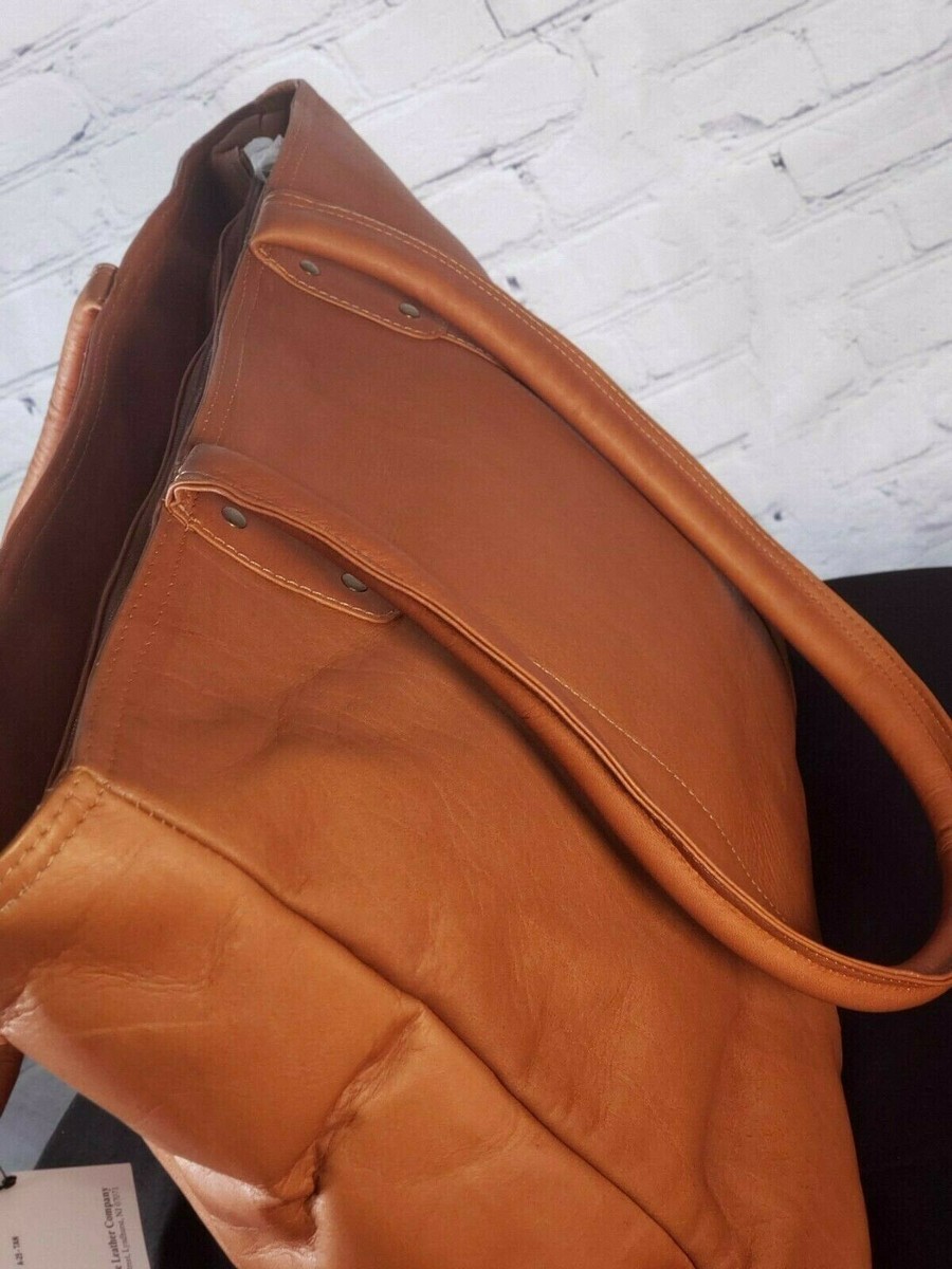 Le Donne Leather Traveler Tote Bag - Tan Brown - Business Travel
