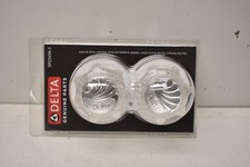 Delta Small Hot and Cold Knob Handles for Faucets in Acrylic, RP23498-3