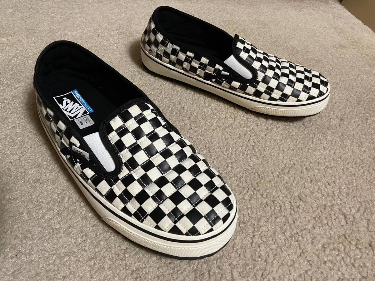 Vans Slip Er 2 ULTRACUSH Black White Checkered Men s Sz 13 slip