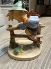 New ListingGoebel M I Hummel Figurine Retreat To Safety 201 Tmk2 Full Bee 6" Tall W Germany