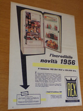 FRIGORIFERO REX  PORDENONE MODELL0 ANNO 1956 ANNI '50=PUBBLICITA=ADVERTISING
