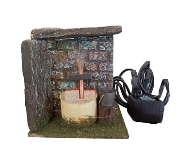 DUEESSE CHRISTMAS Fontana per Presepe con Pompa Elettrica 11x 11,5 x h 13,5 cm Due Esse Christmas