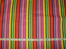NEW Colorful Stripes Cotton Quilting Fabric Sold by Yard More Available