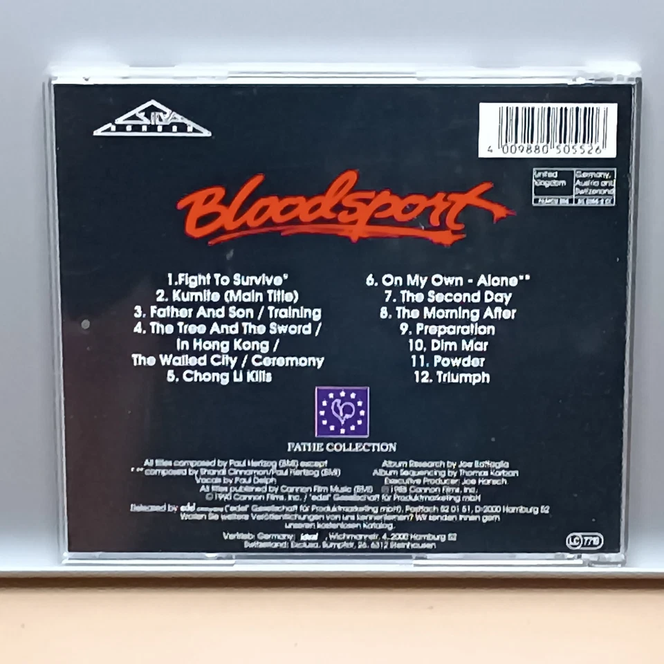 Bloodsport (Original Motion Picture Soundtrack) CD 1990 - SIL 5055-2 - Bild 2 von 3