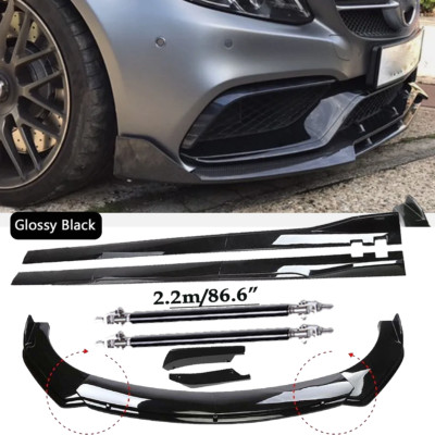 Front Bumper Spoiler Body Kit /Side Skirt/Strut For Mercedes-Benz C200 C250