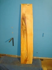 #6627,hard Maple Live Edge Slab table top lumber wood L 58" W12" T1 15/16