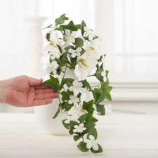 Artificial Cascading Cream Stephanotis 31" Floral Stem