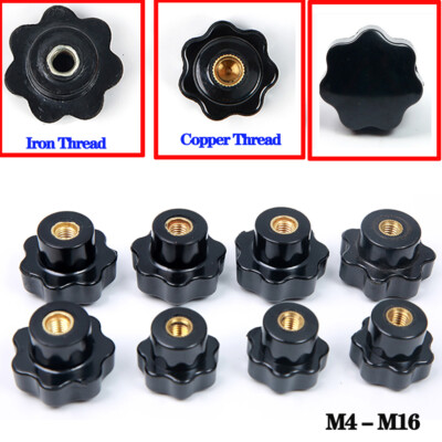 Clamping Nuts M4 - M16 Female Thread Plastic Star Knob Screws Machinery Handle
