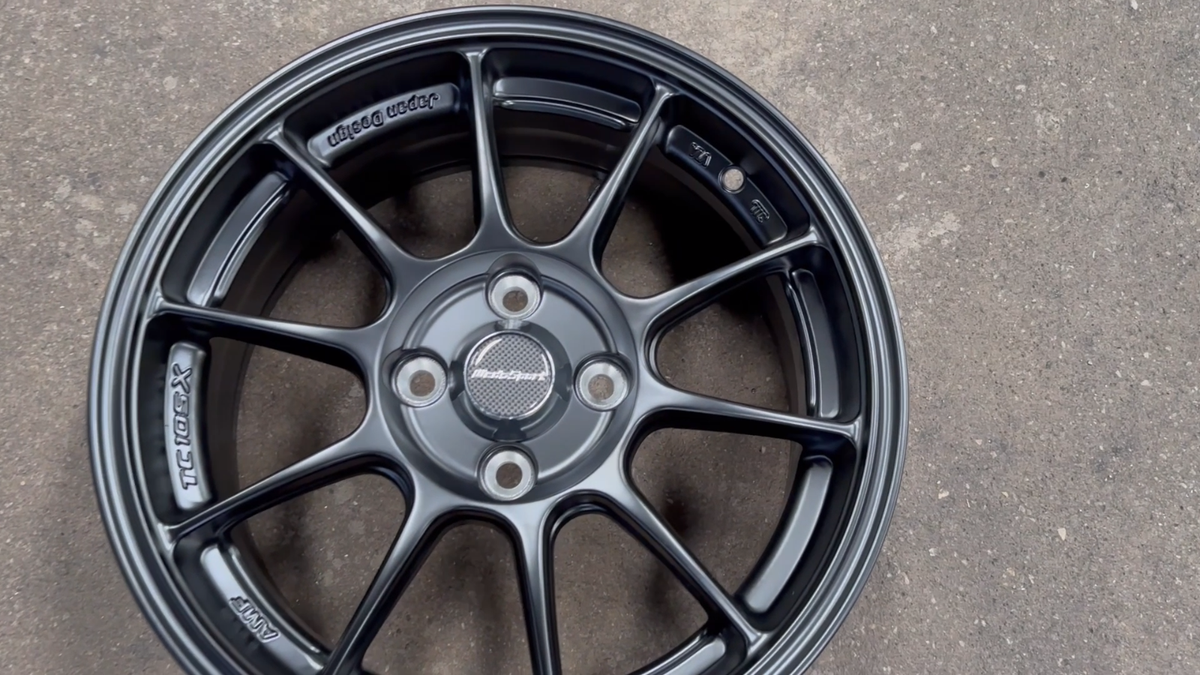 NEW 4x100 (4 Wheel) 15x6.5J AOW TC105X BLACK Flow Formed Fit HONDA