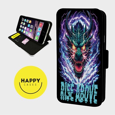 FIERCE ELECTRIC DRAGON HEAD - Kunstleder Flip Handyhülle - iPhone/Samsung