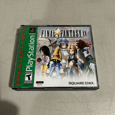 PS1 Final Fantasy IX PlayStation 1 2000 Authentic Game 4 Disc
