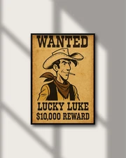 Lucky Luke Wanted Art Poster Prints |  13x19 24x36