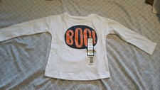 Toddlers Halloween 2T White Long Sleeve Halloween BOO Shirt NWT