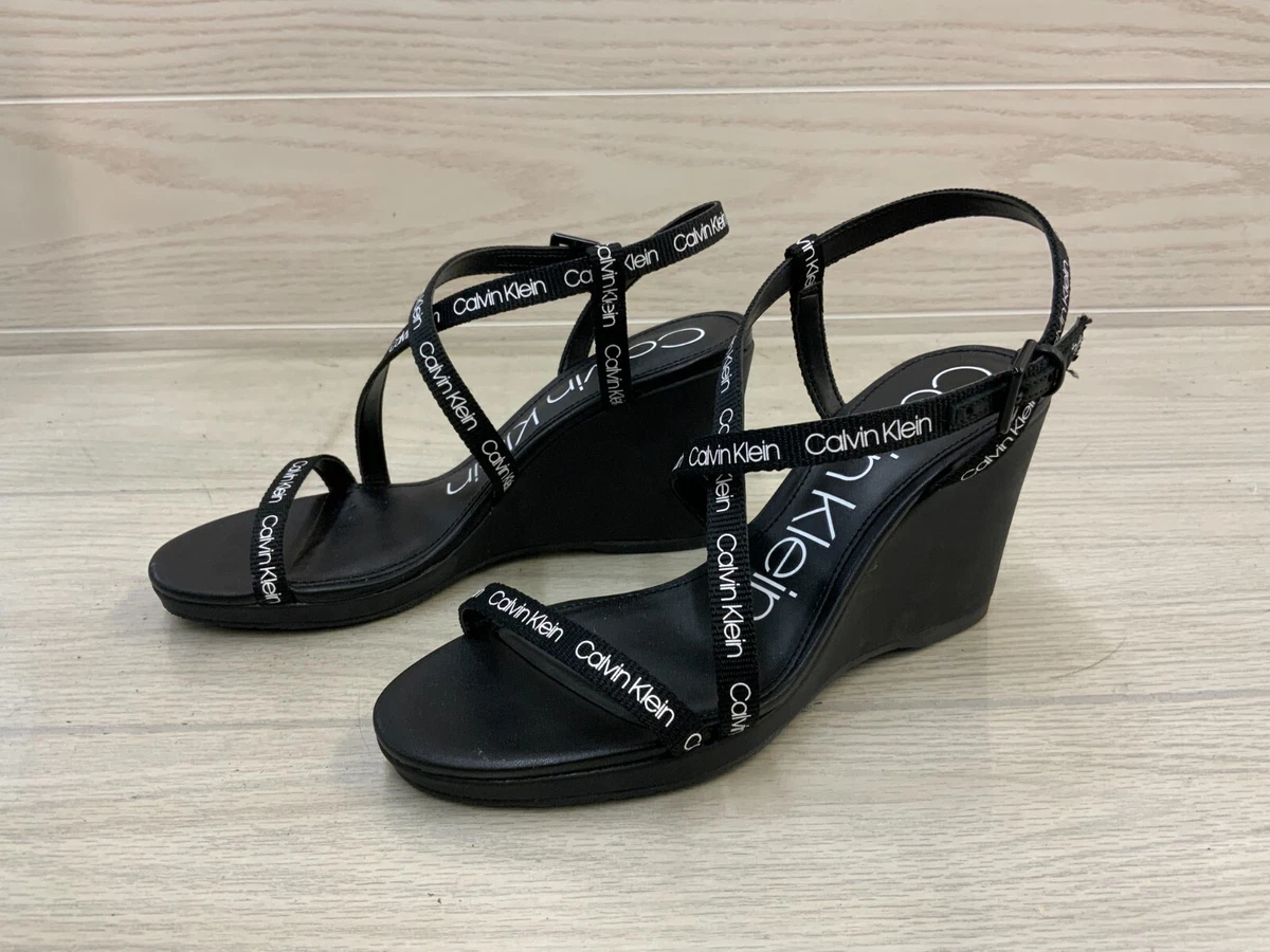 Calvin klein bellemine wedge sandals new arrivals