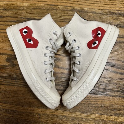 Sz 6 Men's 8 Wmns Converse Chuck Taylor All Star High x Comme des Garcons CDG
