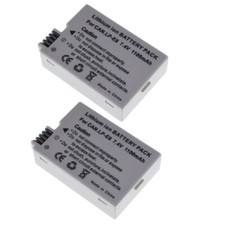 2x Battery for Canon EOS Kiss X4 X5 X6i T2i T3i T4i T5i 1100mAh LP-E8 LPE8 LPE8