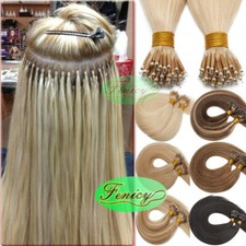 Nano Ring Tip Hair Extensions Micro Beads Link Remy Human Hair Balayage Thick 1g
